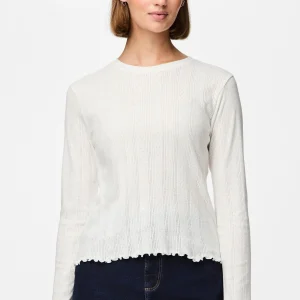 Marie O -Neck Poin Top - Cloud Dancer