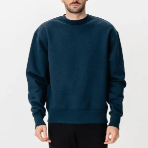 Pesado cuello de tripulación - marina moteada