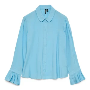 Camisa Plissi - Azul Alaska