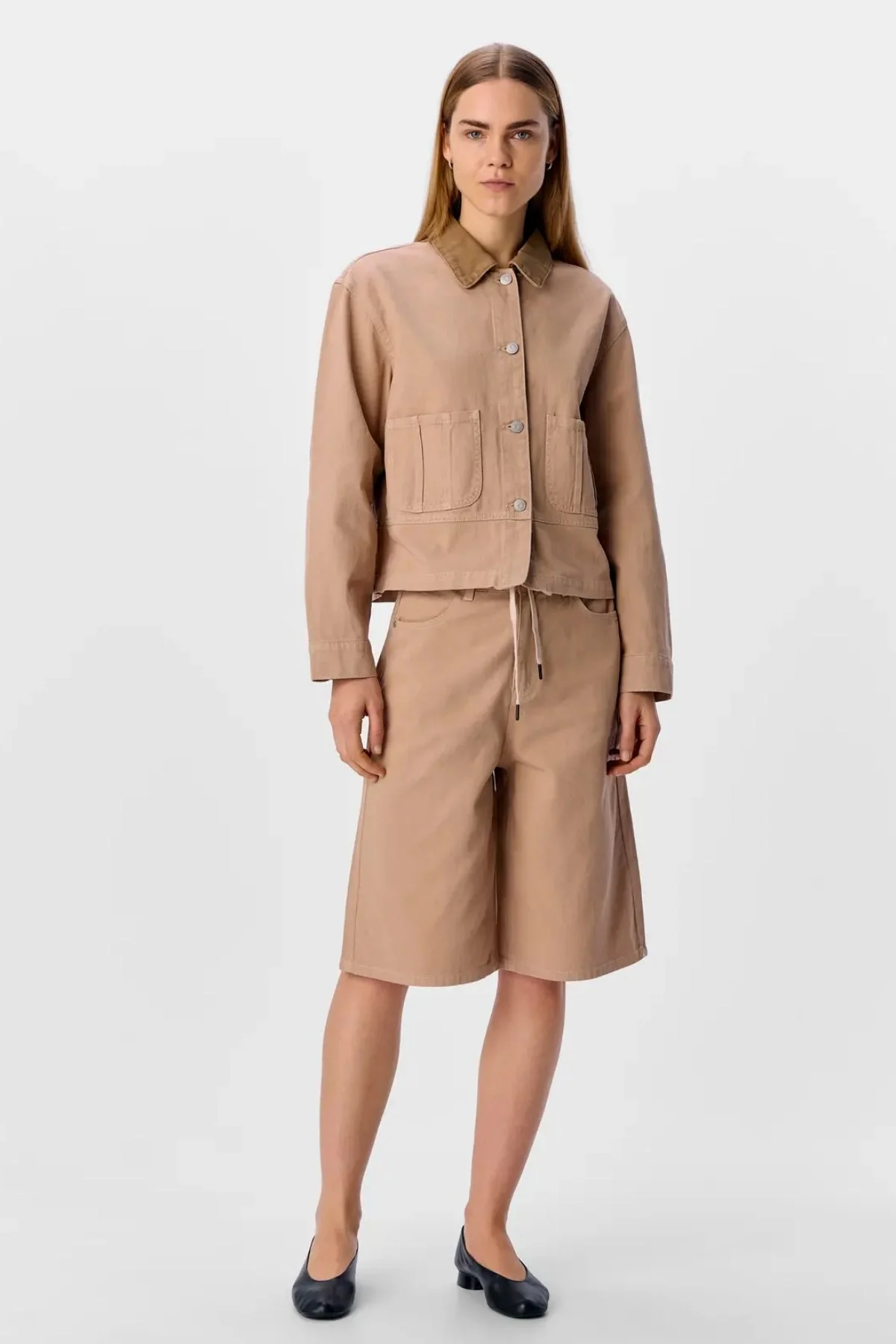 Avery Bermuda Jeans - Sandshell - Imagen 4