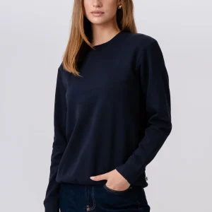 Sudadera con cuello redondo - Azul marino