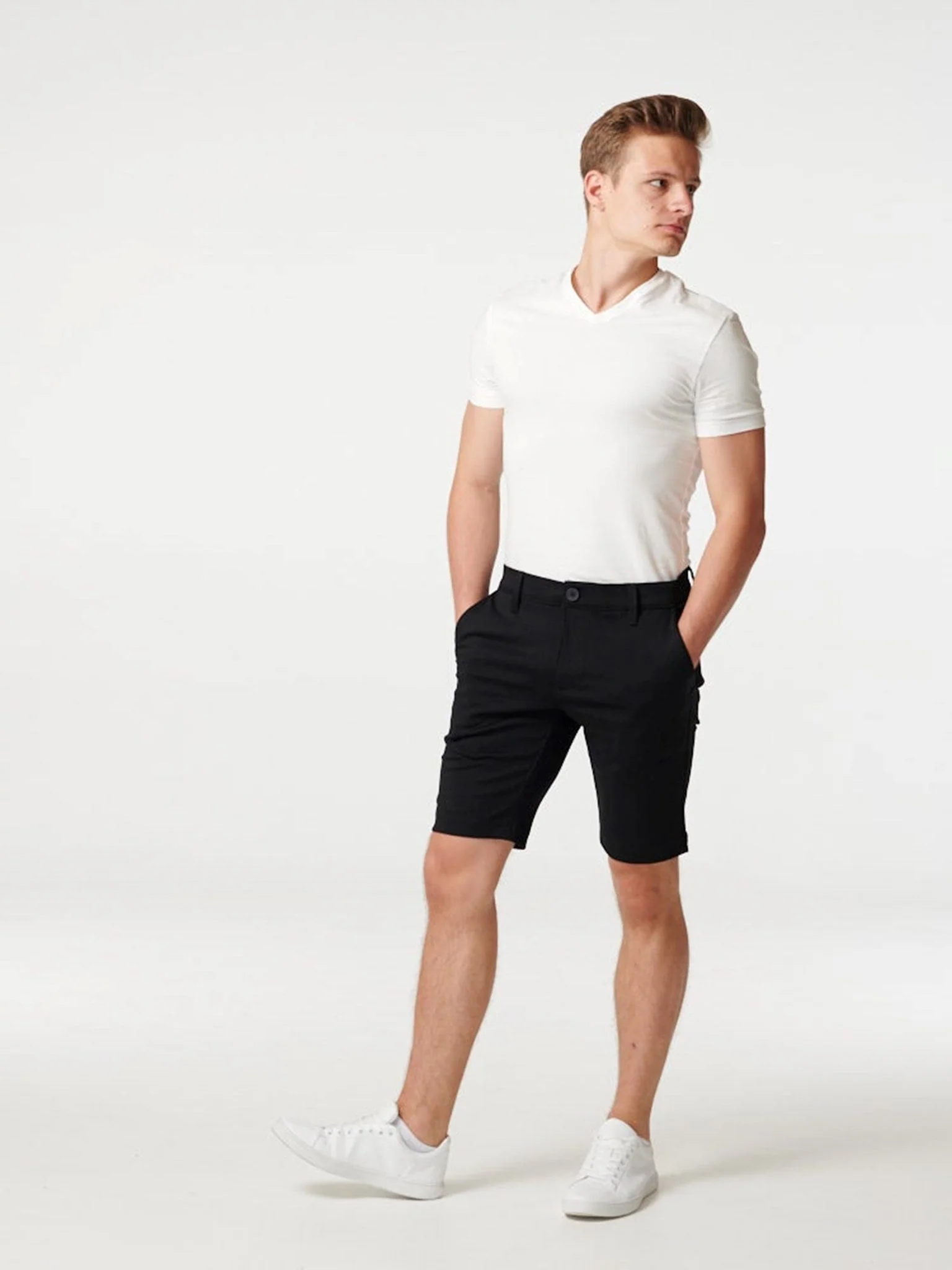 chinos Shorts - Negro - Imagen 4
