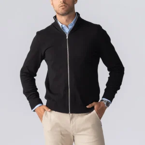 Jersey con cremallera - Negro