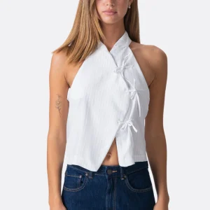 Tapa rayada de Silva - blanco