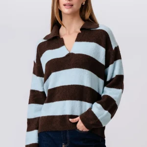 Nora Knit - Marrón/Azul claro