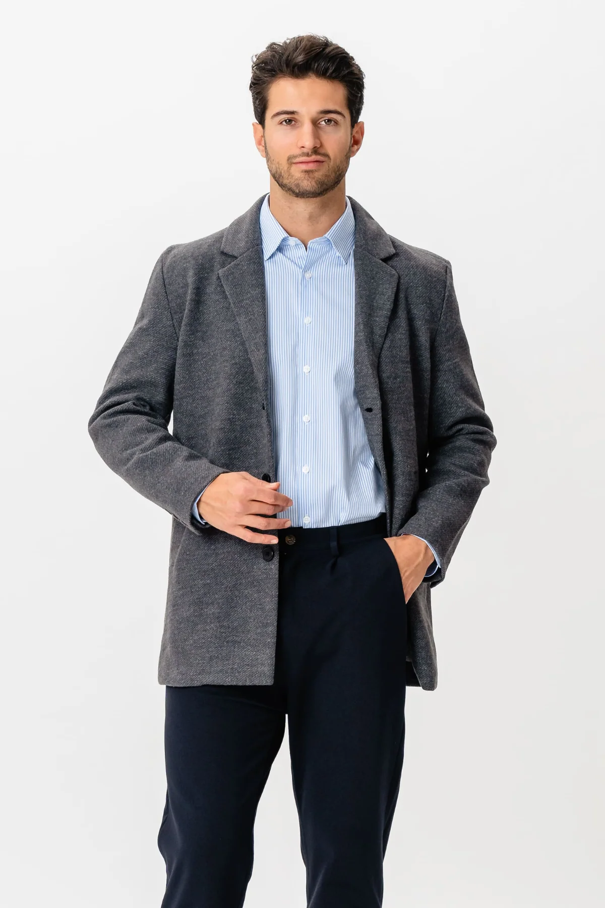 Abrigo Clásico - Gris