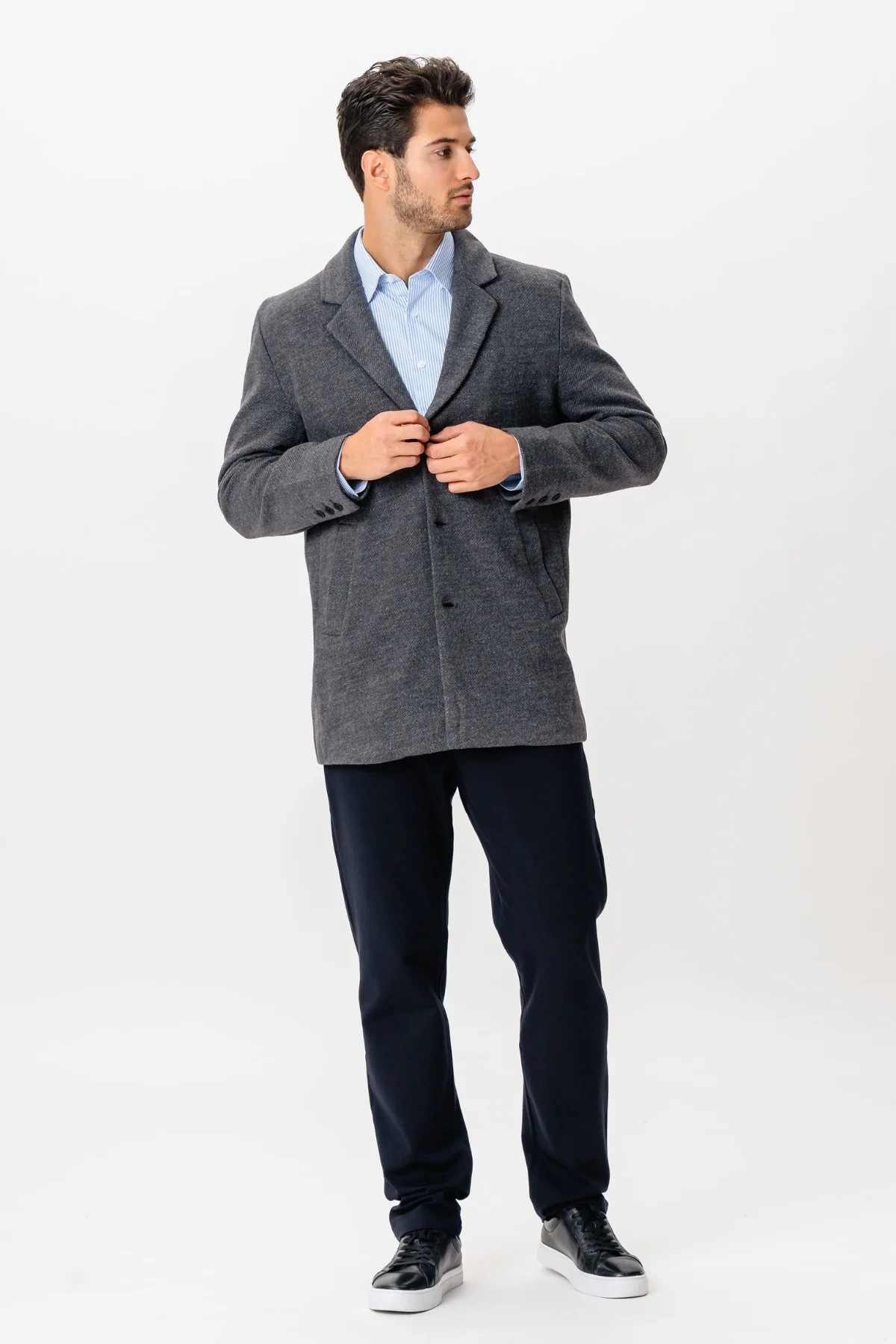Abrigo Clásico - Gris - Imagen 4