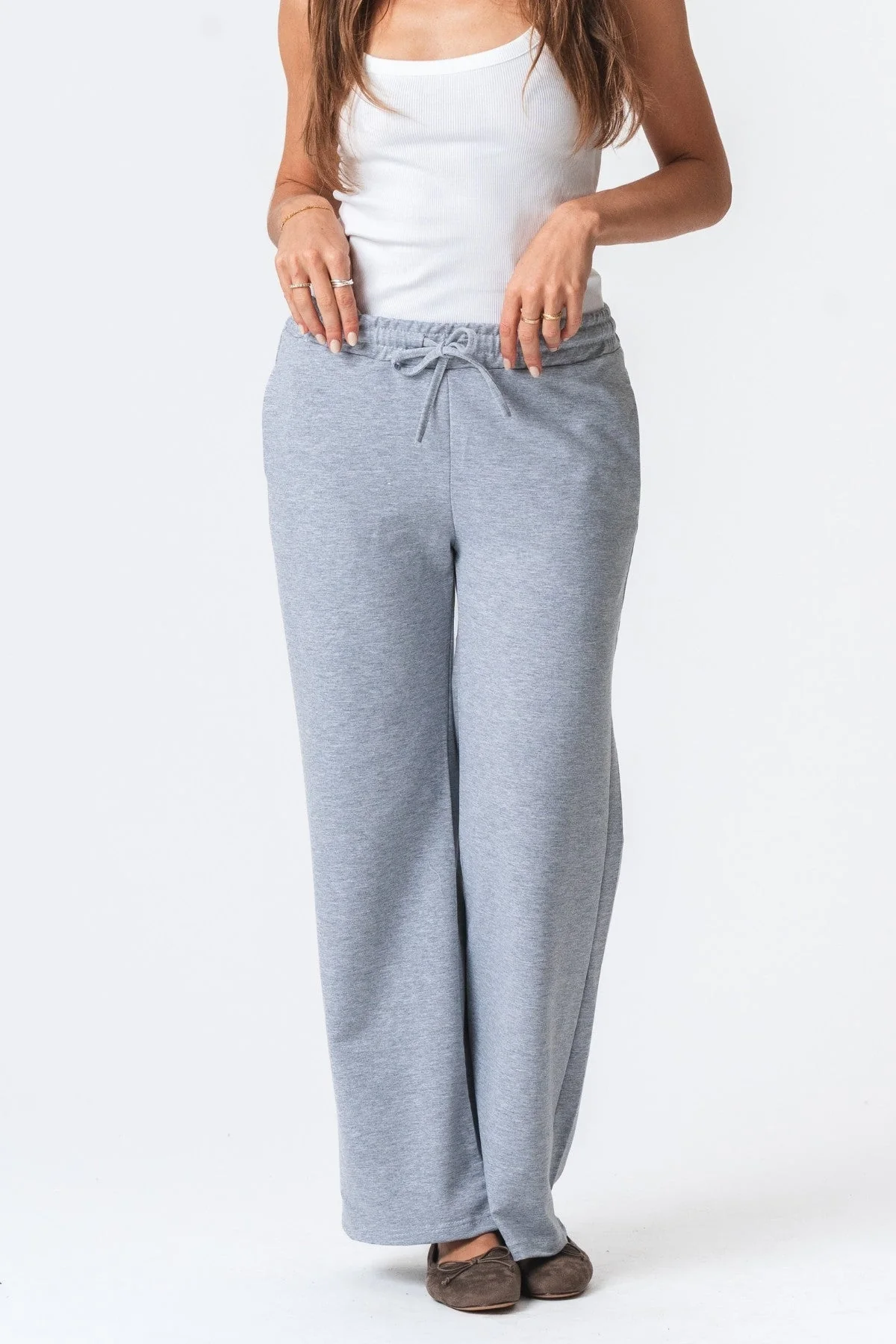 Pantalones de chándal - Melange gris