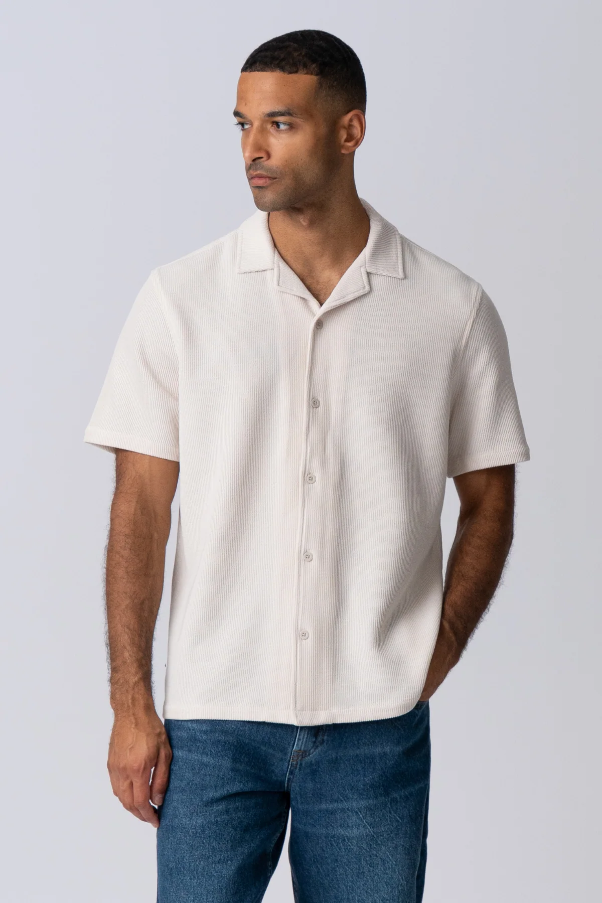 Camisa de punto - beige - Imagen 4