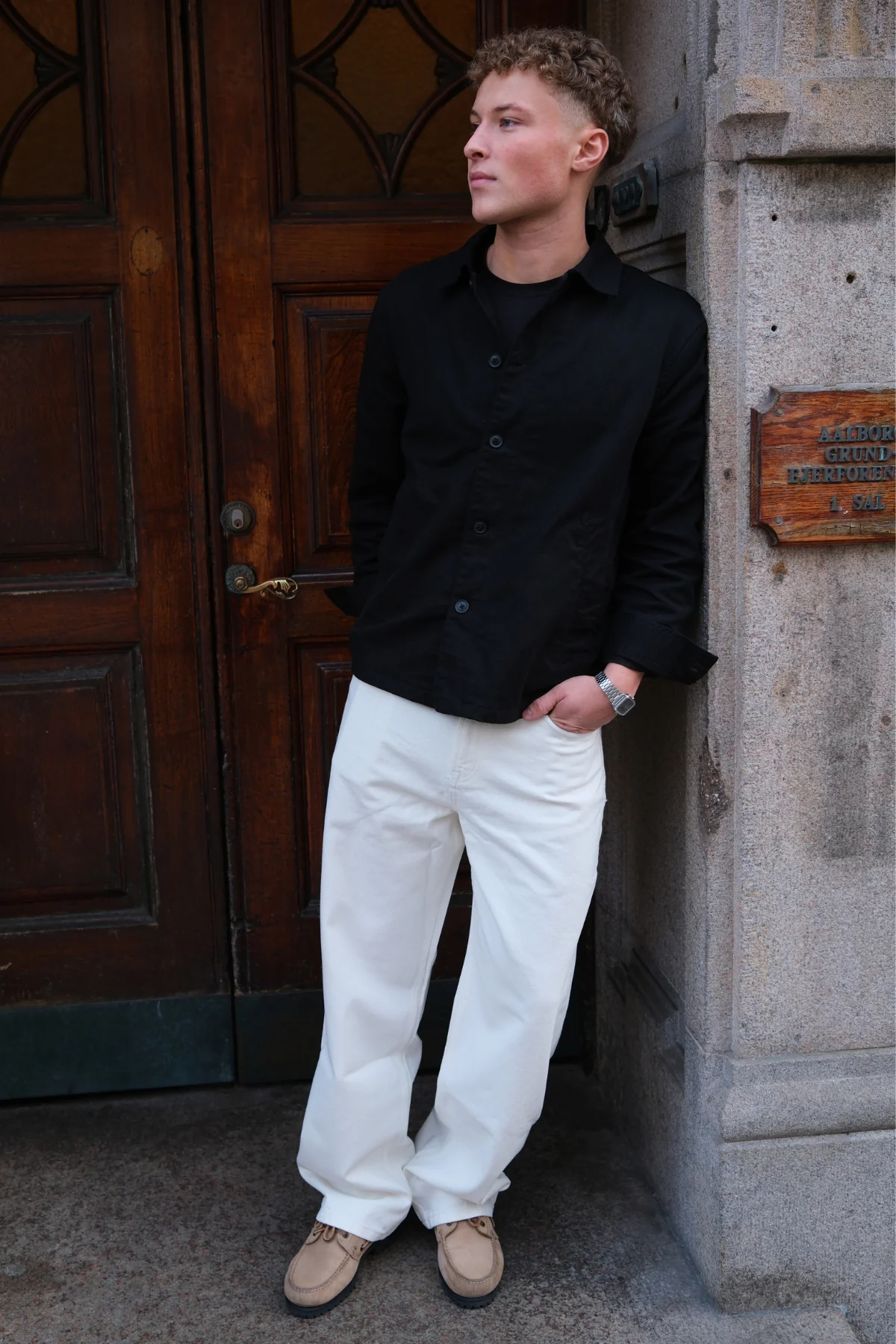 Guillermo Regular Vaqueros - Denim blanco - Imagen 3