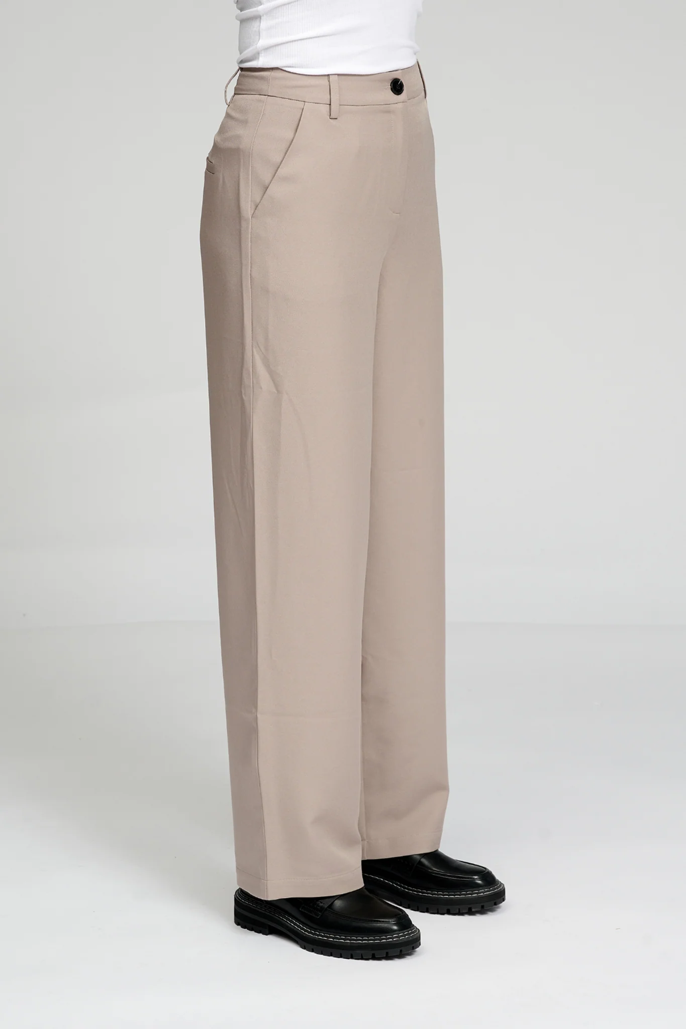 Pantalones clásicos de traje - gris - Imagen 5