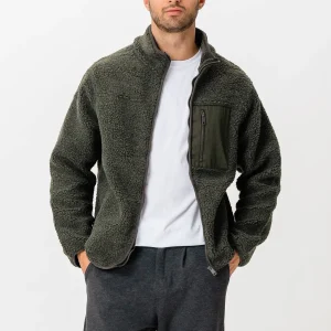 Chaqueta de vellón - Oliva oscura