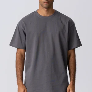 Pesado Oversized Camiseta - gris oscuro