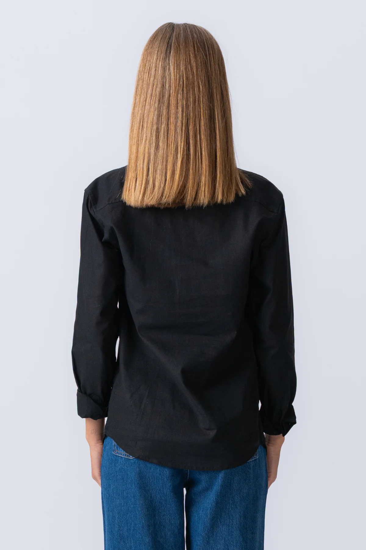 Boyfriend Oxford Shirt - Negro - Imagen 6