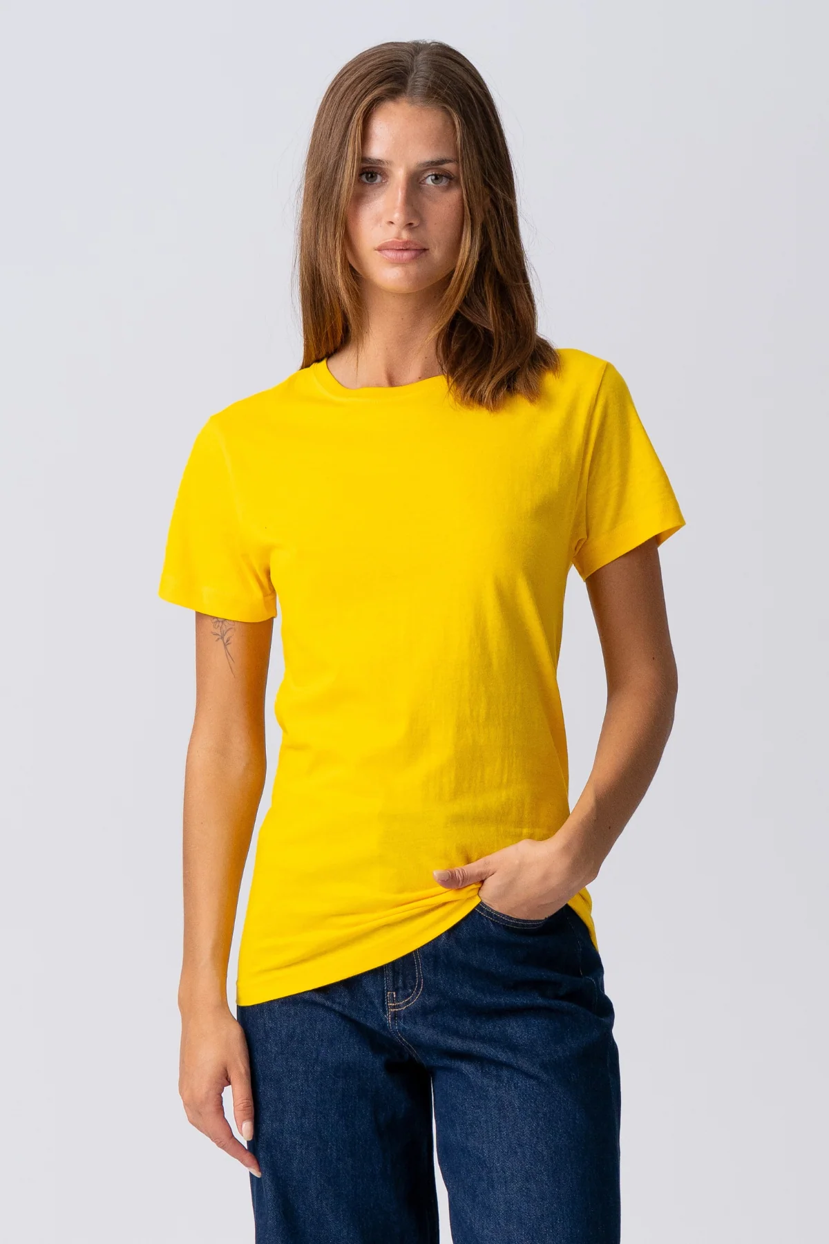 Basic Camiseta ligera - amarillo
