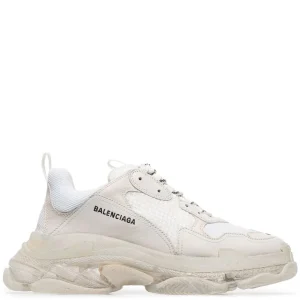 N372O Balenciaga tenis Triple S BEIGE suela transparente