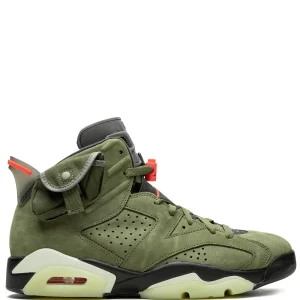 N375O (G5) jordan 6 cactus jack verde militar Jordan tenis Air Jordan 6 Retro cactus jack -Travis Scott