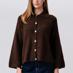 Polo Josie de punto - Marrón