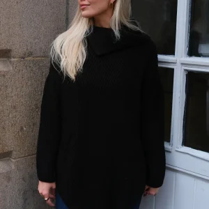 Lya High Neck Knit - Negro