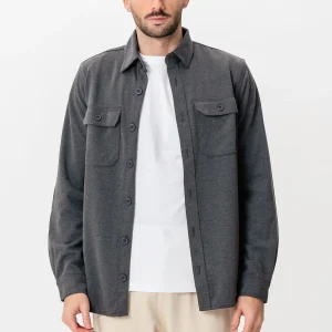 Performance Regular Overshirt - Carbón