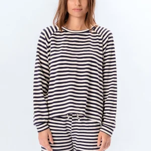 Manga larga a rayas Regular Fit - Azul