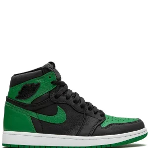 N372O Jordan 1 Retro High Pine Green Black VERDE NEGRO 2.0