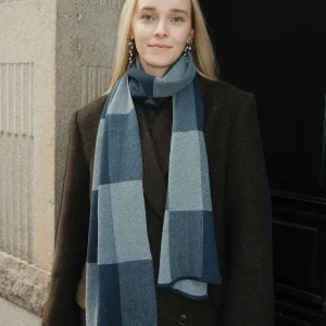 Bufanda - Azul Marino A Cuadros