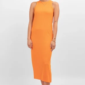 Vestido de verano de línea - Persimmon Orange