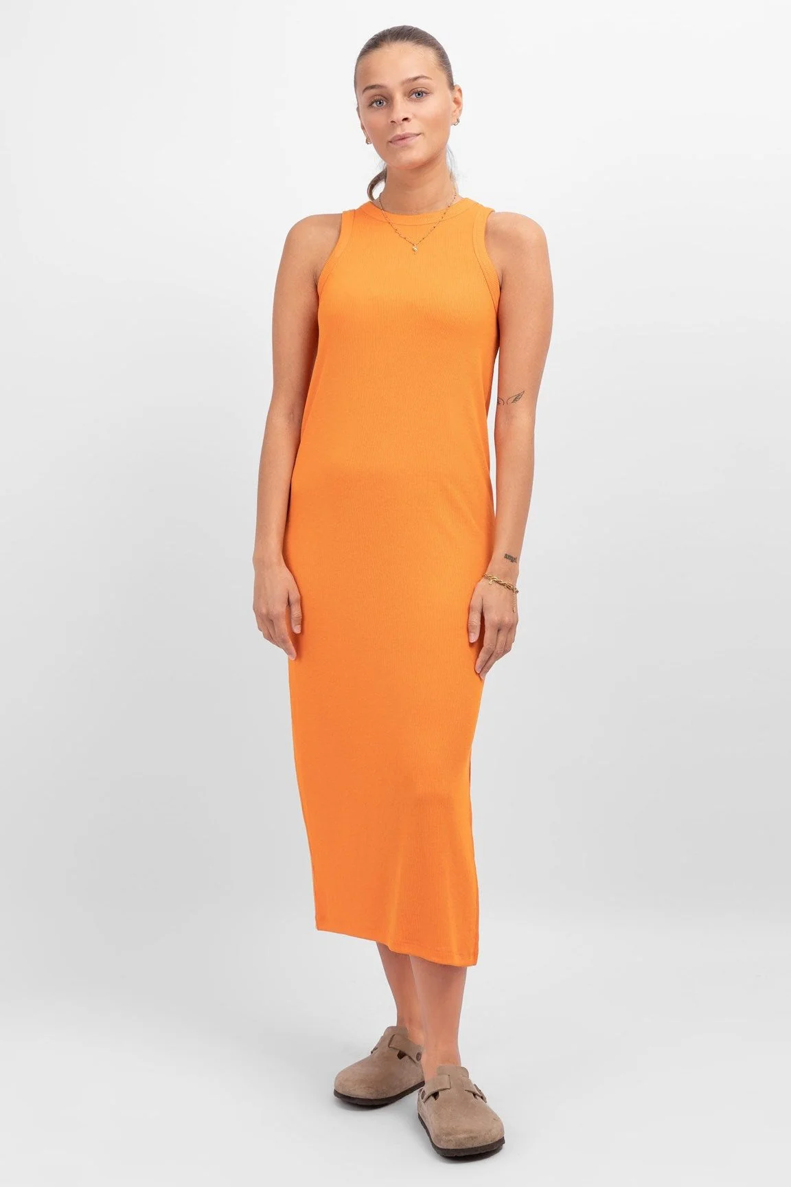 Vestido de verano de línea - Persimmon Orange