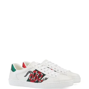 N372O Gucci snake Gucci tenis Ace con bordado