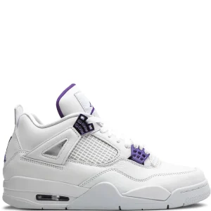 N372O air jordan retro 4 Jordan tenis Air Jordan 4 Retro Blanco Purpura Metallic