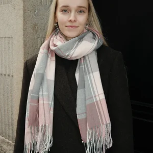 Bufanda - Gris / Rosa