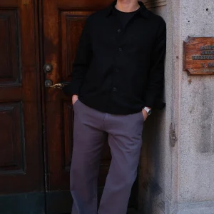 Chino recto de algodón - Gris