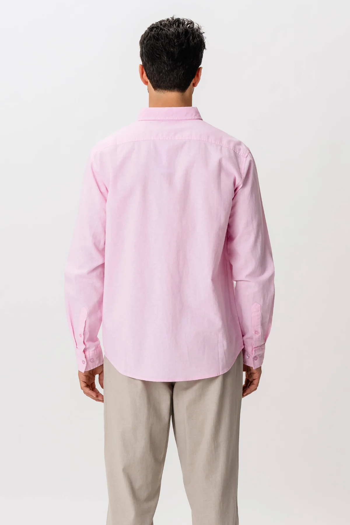 Camisa de Lino - Rojo Claro - Imagen 7