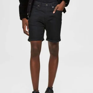 Pantalones cortos de mezclilla - negro