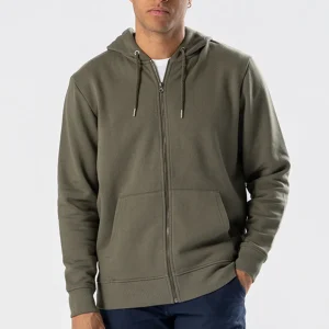 Sudadera con cremallera - Verde militar