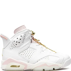 N372O Jordan 6 Retro "Gold Hoops blanco rosa