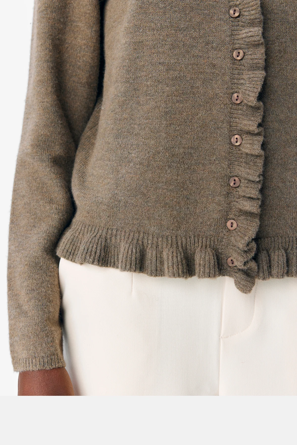 Cárdigan de punto Elva - Morel Melange - Imagen 3