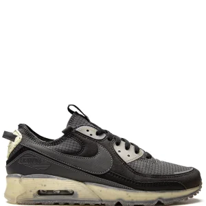 N372O Nike Air Max Terrascape 90 Hombres Negro/Gris Oscuro-Lime Ice