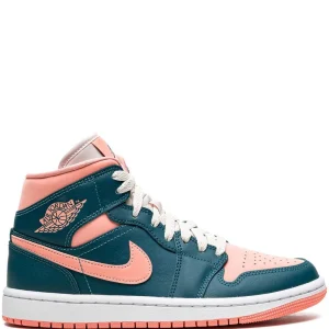 N370O tenis Air Jordan 1 Mid Dark Teal Blue