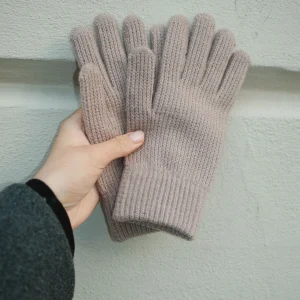 Guantes de punto - Café