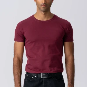 Camiseta muscular - Borgoña Rojo