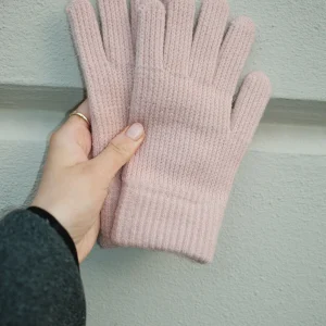 Guantes de punto - rosa