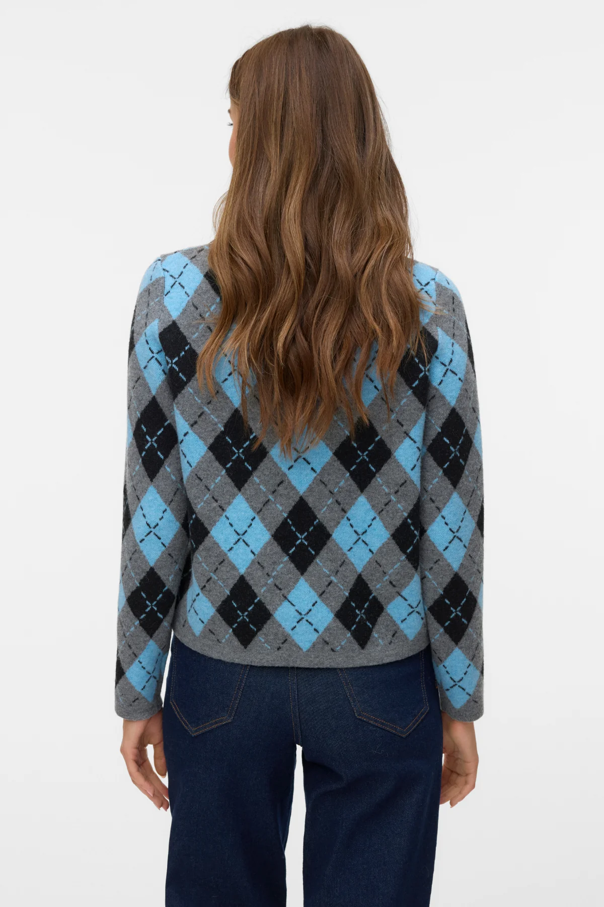 Cárdigan de cuello O Giorgia - Melange de gris medio - Imagen 4