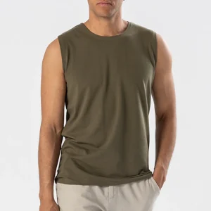 Tee sin mangas - Oliva