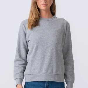 Camiseta esencial con cuello redondo - Gris Melange