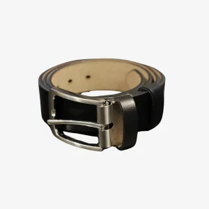 Cinturón Berlín de piel - Negro