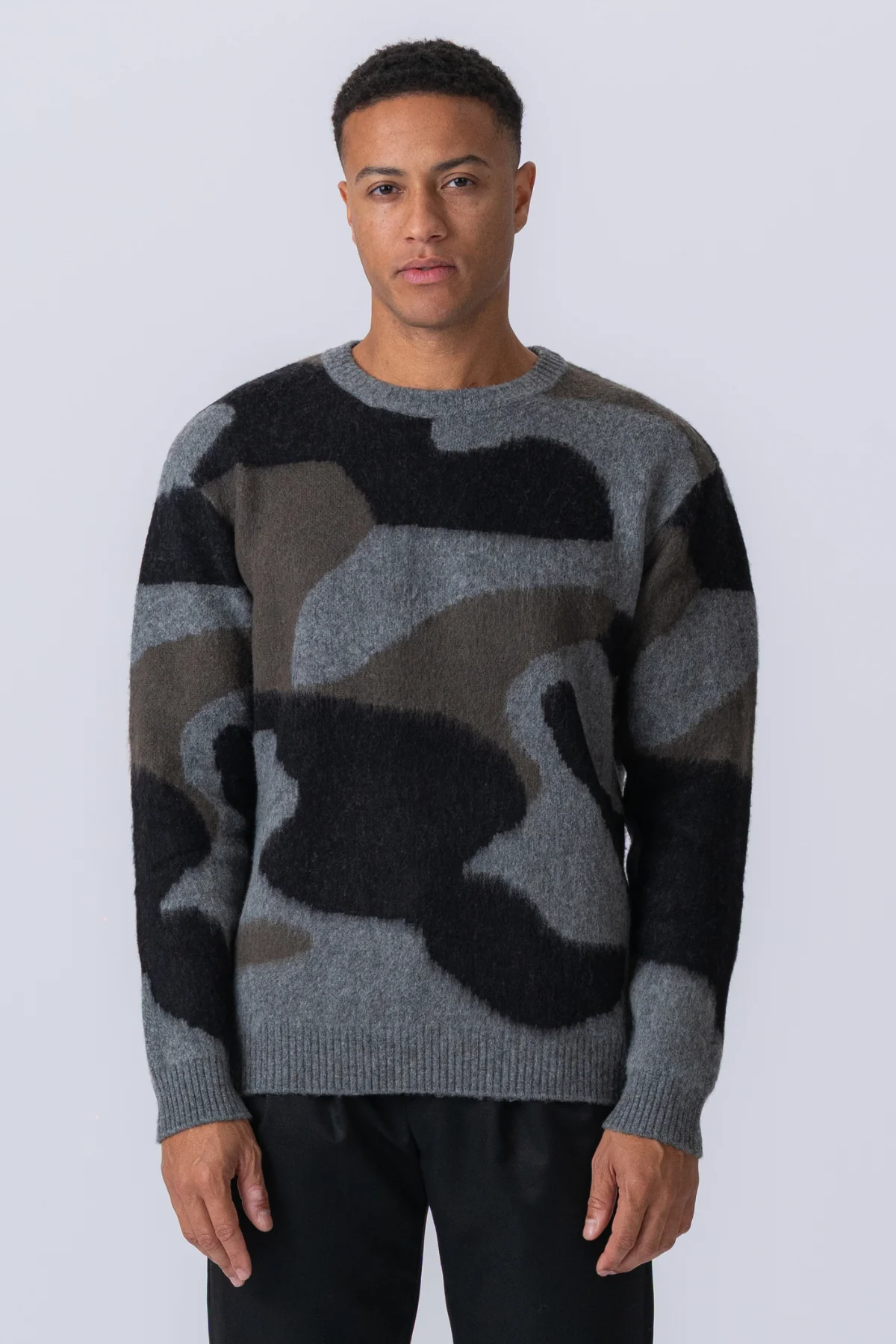 Sebastian Crew Cuel Knit - Castlerock Mela