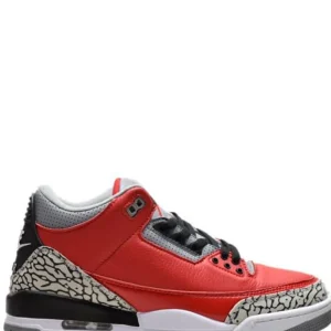 N370O jordan retro 3 Rojo Pasión Cement Grey Negro