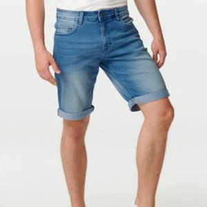 Pantalones cortos de mezclilla - azul